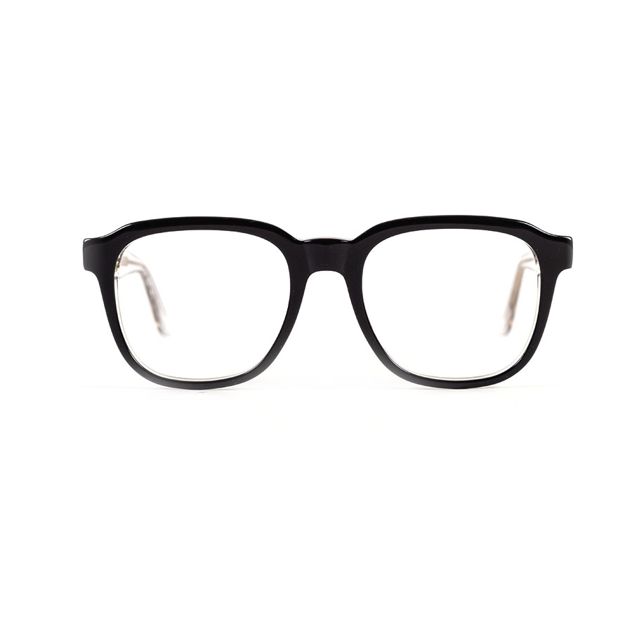 FG1070 Negro lentes oftálmicos de acetato unisex – Opticas París